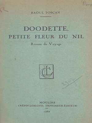 cover image of Doodette, petite fleur du Nil